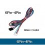 4pin to 6pin 1m Long cable for Nema17 motor