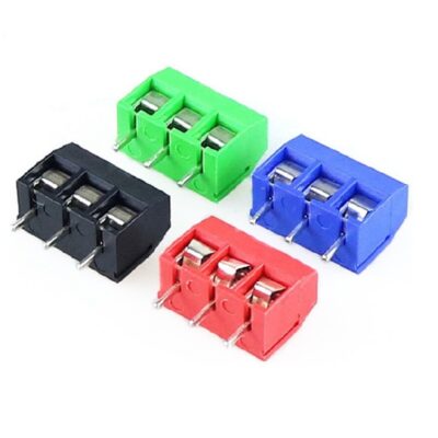 3P SCREW TERMINAL BLOCK 3 POLE 5.0MM Red Color