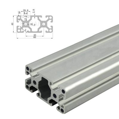 Industrial T slot aluminum rail profile 4080