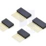 Pin Header Female 1x4 Straight Long 2.54mm