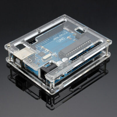 Transparent & Wood  Acrylic Shell Box For Arduino UNO R3 Board