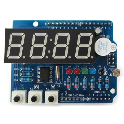Arduino RTC Clock and 7Segment Display Shield