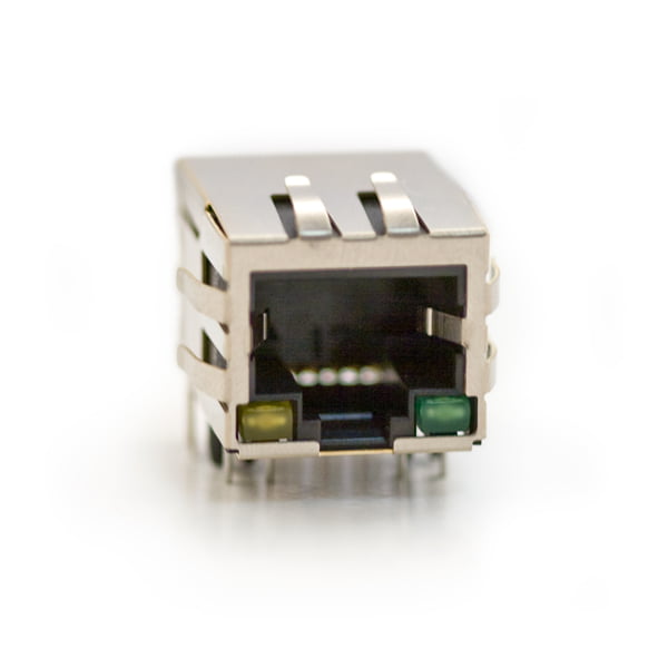 RJ-45 8-Pin PCB Mount Ethernet shielded socket with built in transformer HR911105A HY911105A