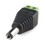 Male DC Power Adapter DC Barrel Jack Male to 2-Pin Terminal Block Adapter