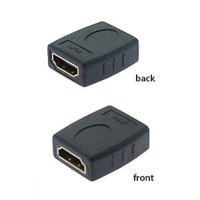 HDMI Female to HDMI Female Adapter Coupler (Black)