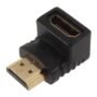 HDMI Male to HDMI Female Adapter Coupler Right Angle(Black)