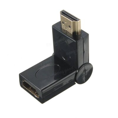 Adjustable Right Angle 90-180 Degree Male To Female HDMI Adapter Convertor