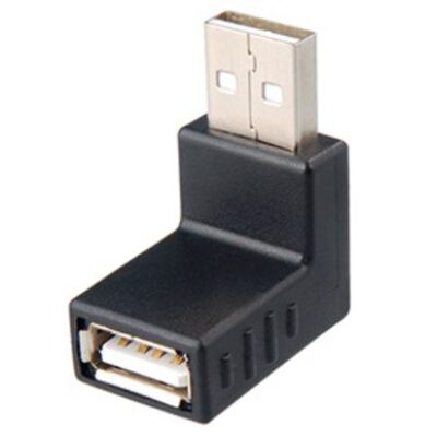 USB Male to Female Right Angle Adapter for Computer accessories