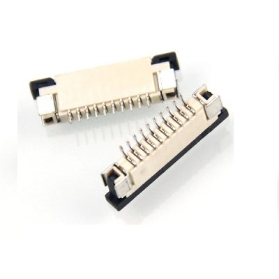 FPC Connector 10 pin 1.0mm Pitch PCB Horizontal Mount for Flat Cable