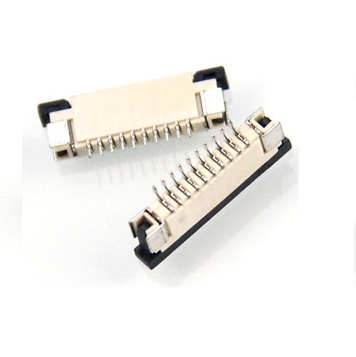 FPC Connector 10 pin 1.0mm Pitch PCB Horizontal Mount for Flat Cable
