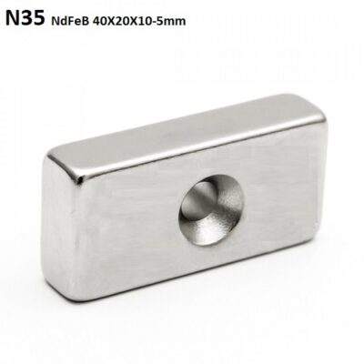 NdFeB NEODYMIUM Magnet Block N35 40X20X10-5mm