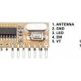 RXC6 RF receiver 433 MHZ - 4 Channel