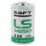 SAFT 1/2 AA LS-14250 Lithium Battery, 3.6V, 1200 mAh