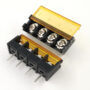Barrier Screw Terminal Block Connector 4Pin with Safety Cover