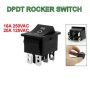 6Pin ON-OFF-ON 3 Position DPDT Maintained Rocker Power Switch