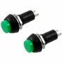 Round Push Button Switch 2-Pin Self-Locking Bolt-On 3A/250VAC