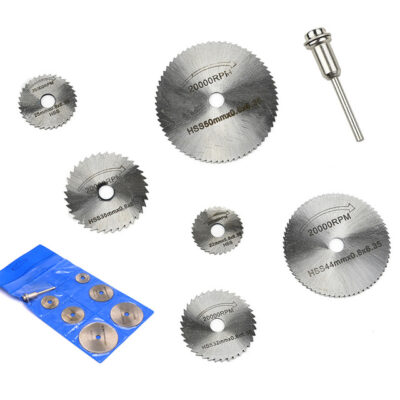 7 pieces Mini Circular Saw Blade Rotary Tool for Rotary Metal and Wood Cutter Tool Set