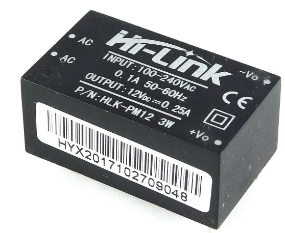 Ultra-compact power supply module HLK-PM12 100-240V / 12V 250mA