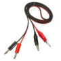 Red/Black Alligator-to-Banana Cable Pair - 1m