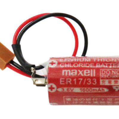 MAXELL ER17/33 , 3.6V,1600mAh BATTERY W/ RD029 CONNECTOR FOR CNC – PLC LOGIC CONTROL
