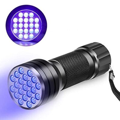 Mini Aluminum UV 21 LED Flashlight Violet Light Torch Light Lamp Flashlight