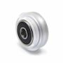 Clear Polycarbonate Xtreme Solid V Wheel for CNC and 3D Printer V-Slot Rail