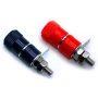 Red Black Binding Post Female Socket Jack for 4mm Banana Plug Connectors