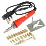 30W Pyrography Wood Burning Craft Wood Burning Pen with 28Tips & Stand - Electrical Soldering Tools Pyrography Tools - 1 x Soldering Tool,1 x Stand, 28 x Tips