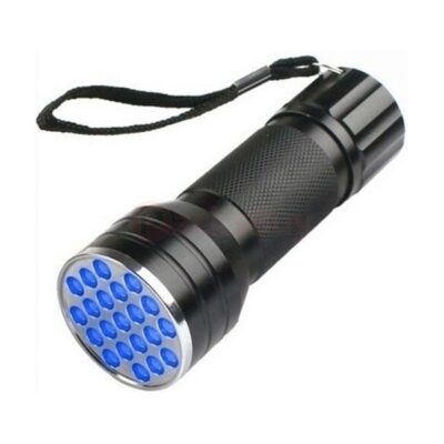 UV ULTRA VIOLET 21 LED FLASHLIGHT MINI BLACKLIGHT ALUMINUM TORCH LIGHT LAMP
