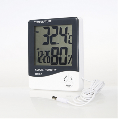 HTC-2 LCD Digital Thermometer Hygrometer – Temperature, Clock, Humidity – humidity sensor