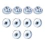 M3 Round Knobs with Collar Nickel Plating Nut For 3D Printer Heatbed Height Adjustment