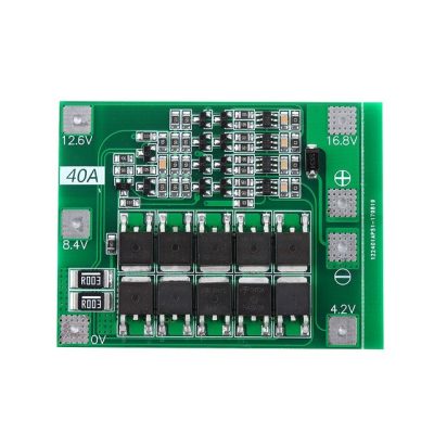 4 String 40A 18650 Lithium Battery Protection Board 14.8V 16.8V with Balance for Drill Motor Lipo Cell Module