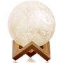 15cm Rechargeable 3D Moon Night Lamp Light Decor Creative Gift with Touch Sensor