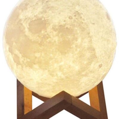 20cm Rechargeable 3D Moon Night Lamp Light Decor Creative Gift with Touch Sensor