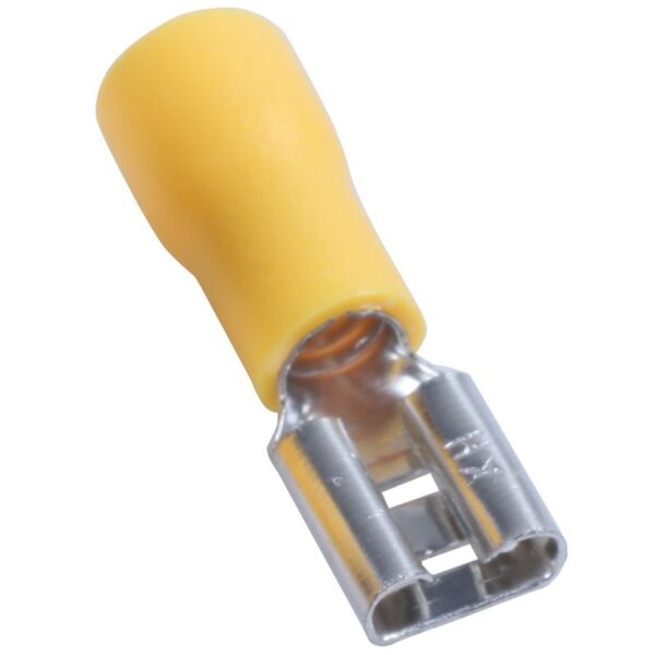 FDD5.5-250 Female Insulated Electrical Crimp Terminal for 4-6 wire connectors cable wire connector .