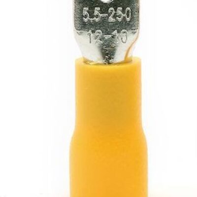 FDD5.5-250 male Insulated Electrical Crimp Terminal for 4-6 wire connectors cable wire connector .