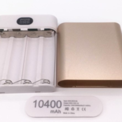4-Section Multicolor Metal Power Bank Aluminum Case Box Without Battery