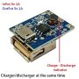 18650 Lithium Battery Charging Discharging Module input 3.7V~5.5V OutPut 5V1A Single Bank Circuit Board Mobile