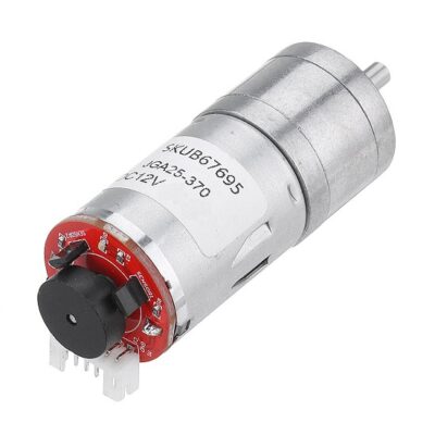 25GA-370 Metal Gear DC 12V Reduction Motor with Encoder and Gearboxfor 280RPM RC Car Robot