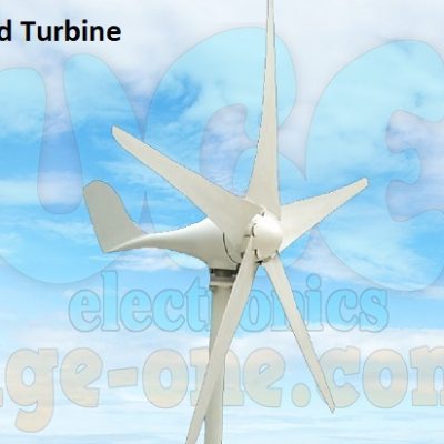Green Energy Wind Turbine Power Generator 400w 12v Horizontal 5-Blades with Charge Controller