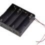 4 Cell Li-on Battery Holder 4x18650 (wire leads)