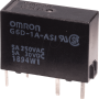 G6D-1A-ASI 12V Slim power PCB relay G6D 12 VDC, 1 N/O contact 5A