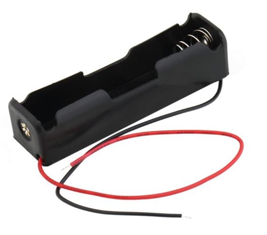 1 Cell Li-on Battery Holder 1x18650 (wire leads) 75*20*13MM