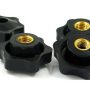 M5 Cap Plum Blossom Hand screw Head nut Hexagon Handle Head Plastic Bolt