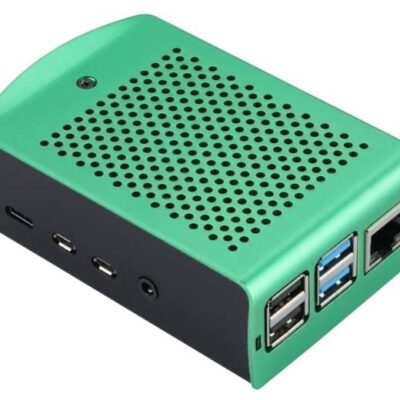 Green&Black Full Metal Aluminum Box for Raspberry Pi 4 Model B Case RPI 4 Shell Green&Black Box Enclosure for RPI 4B