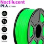 UGE Brand Filament PLA Noctilucent 1.75mm Shining in Dark - Green Color Weight 1kg | Excellent Quality
