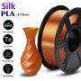 UGE Brand Filament PLA Plus Silk 1.75mm - Copper Color Weight 1kg | Excellent Quality
