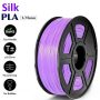 UGE Brand Filament PLA Silk 1.75mm - Purple Color Weight 1kg | Excellent Quality