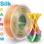 UGE Brand Filament PLA Plus Silk Rainbow 1.75mm - 7 Color Weight 1kg | Excellent Quality