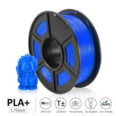 UGE Brand Filament PLA Plus 1.75mm – Blue Color Weight 1kg | Excellent Quality